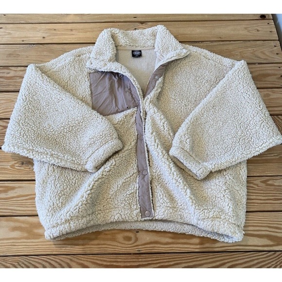 PacSun Jackets & Blazers - PacSun Snap Front Fleece Jacket Size XS Women’s Cream